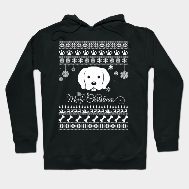 Merry Christmas Dog Hoodie by irenaalison